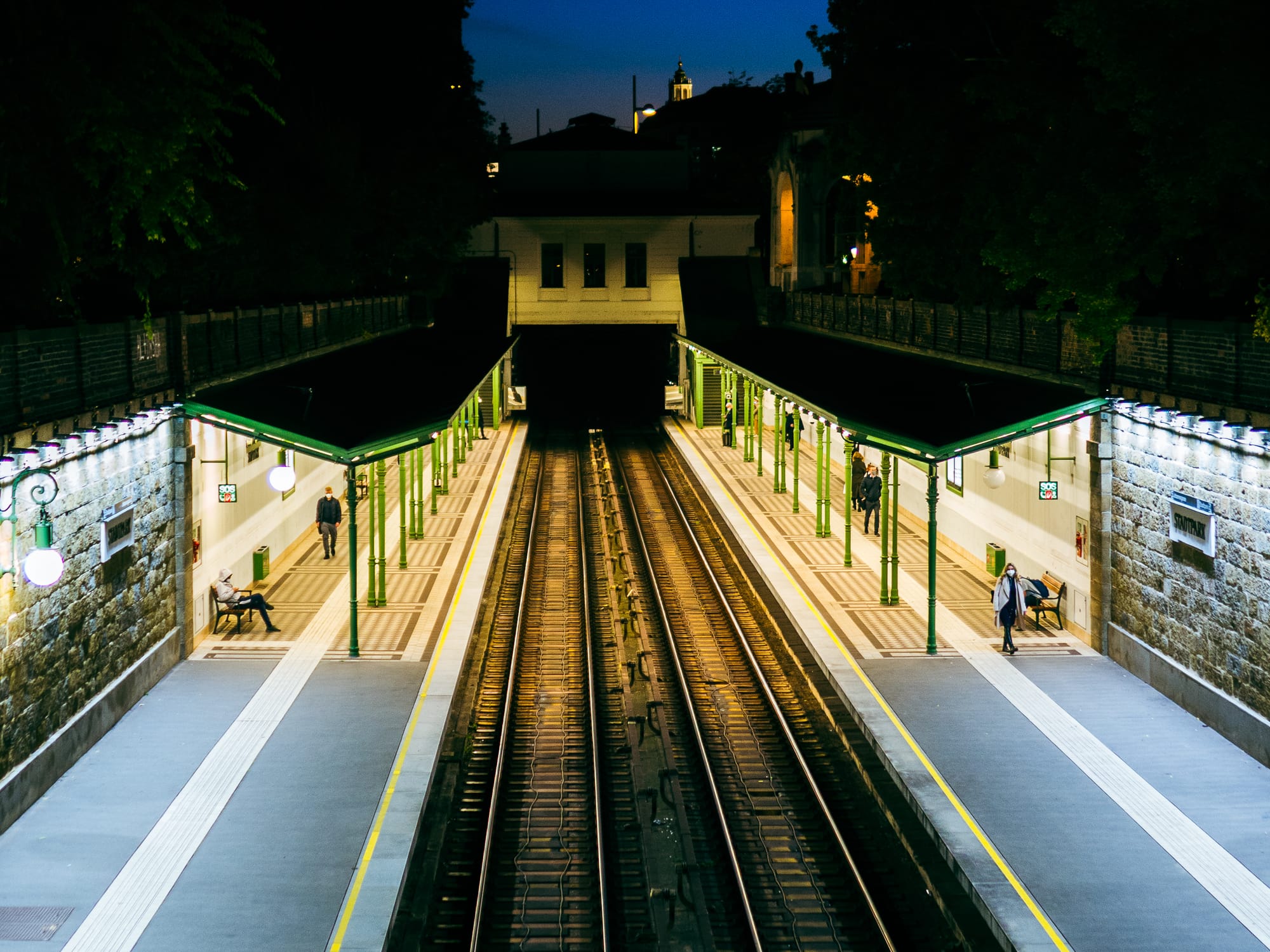 Stadtpark subway train station, Vienna