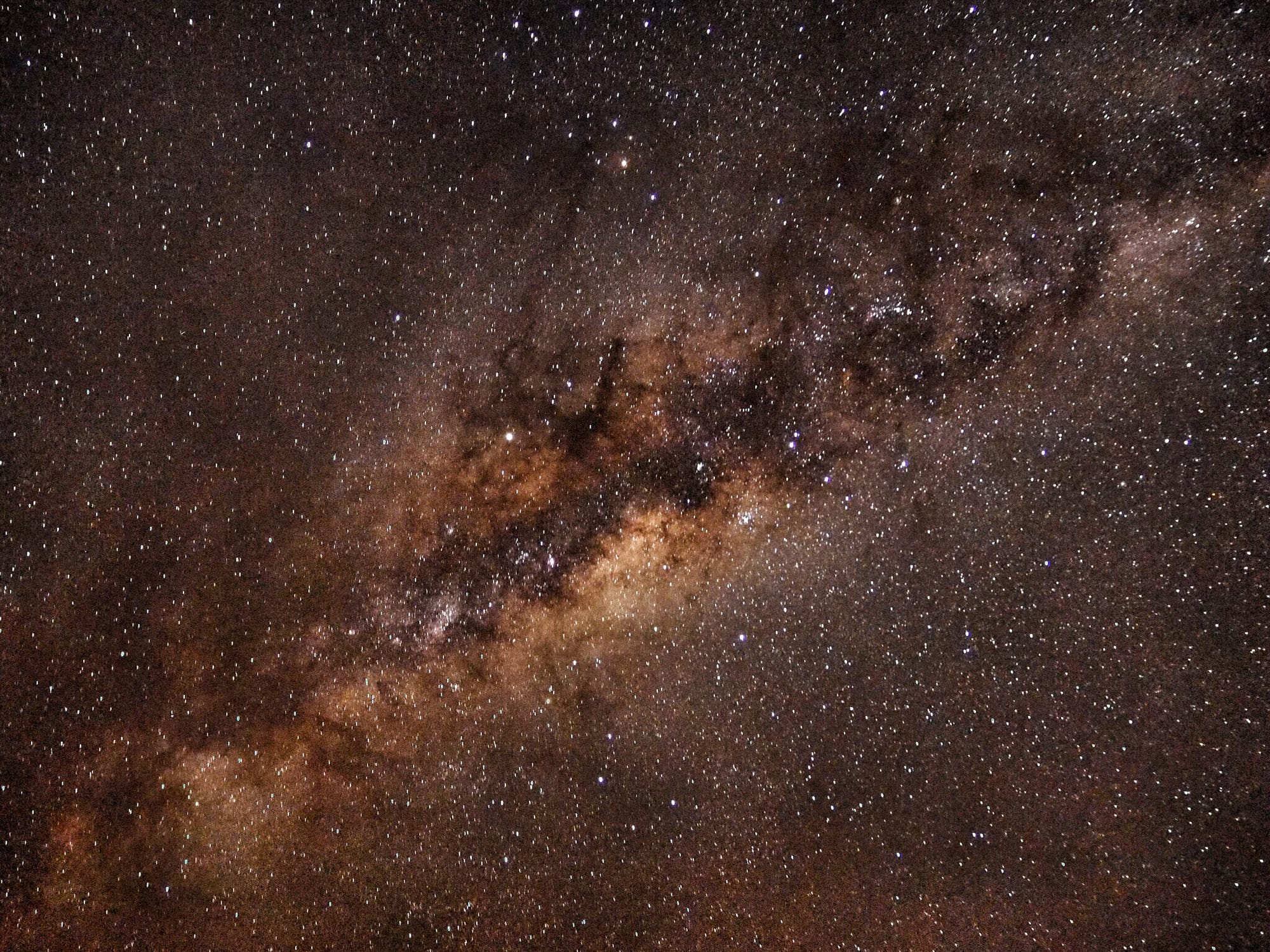 Milky Way, 30s night sky prhotography, Botswana