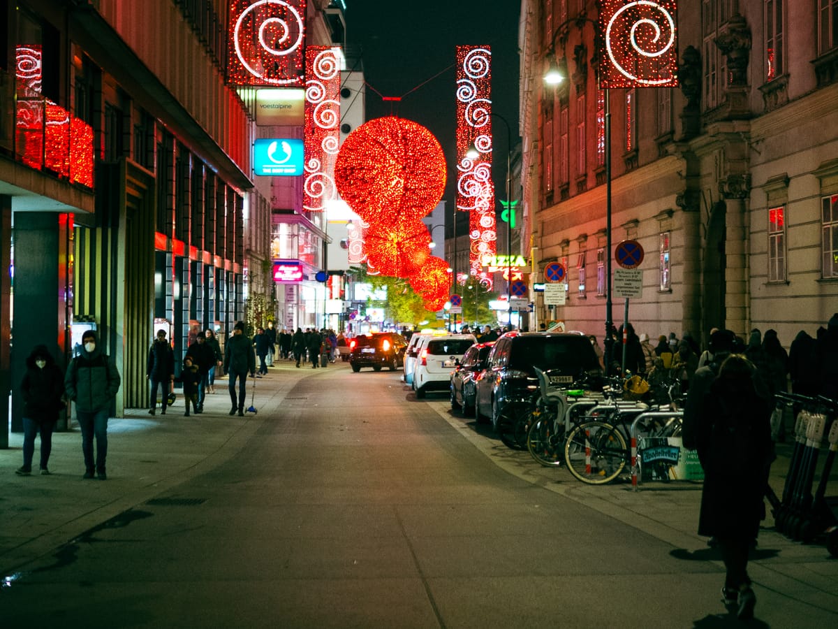 Night lights Vienna